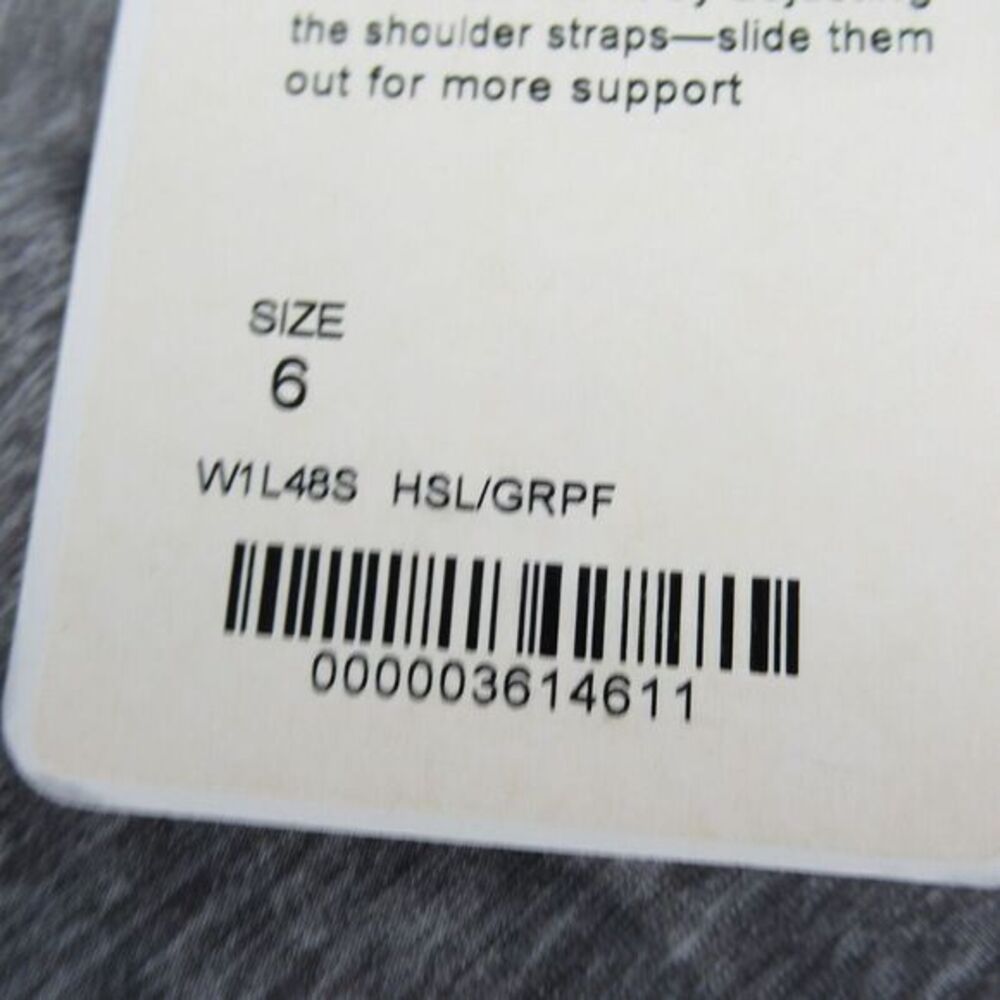 Lululemon Shirt Womens 6 Heathered Gray Dancing Warrior Strappy Tank Yoga‎ NWT - Picture 4 of 9
